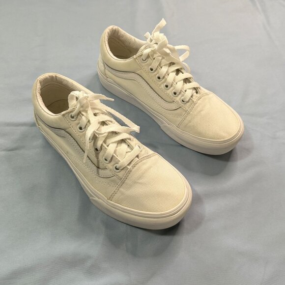 White Vans Old Skool Platform - Picture 4 of 9